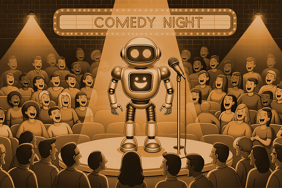 AI Telling Jokes by DALL-E