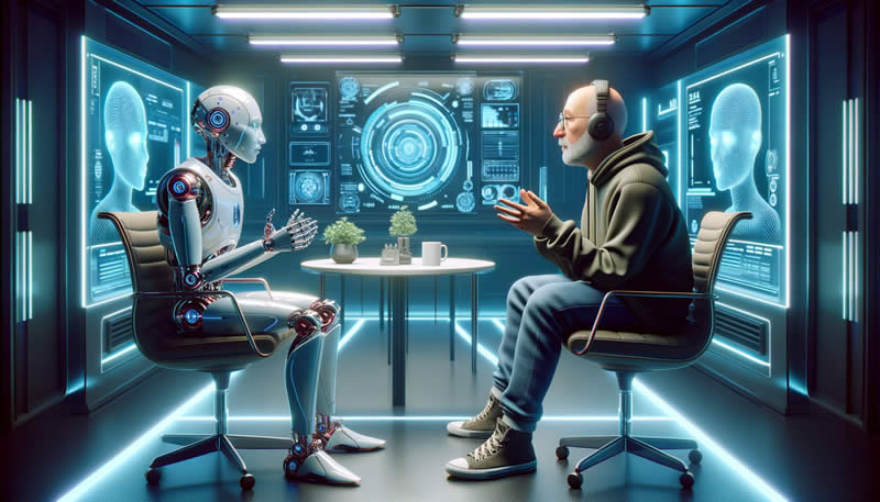 ChatGPT as interviewer - 2nd image by DALL-E