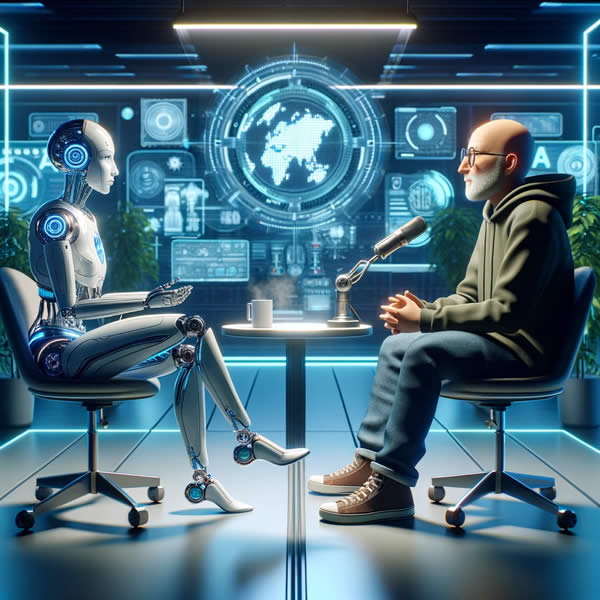 ChatGPT as interviewer - image by DALL-E